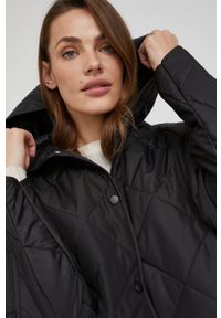 Answear Lab kurtka damska kolor czarny przejściowa oversize. Kolor: czarny. Długość rękawa: raglanowy rękaw. Styl: wakacyjny #4