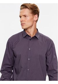 Sisley Koszula 5PFRSQ02D Fioletowy Regular Fit. Kolor: fioletowy. Materiał: bawełna