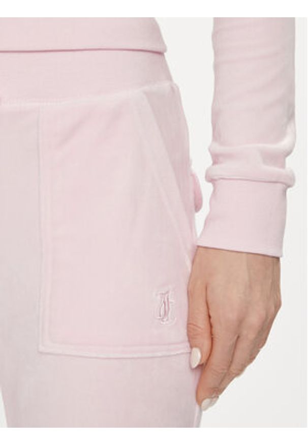 Juicy Couture Spodnie dresowe Del Ray JCAP180 Różowy Regular Fit. Kolor: różowy. Materiał: syntetyk