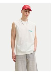 Jack & Jones Tank top Cassis 12295076 Biały Regular Fit. Kolor: biały. Materiał: bawełna #8