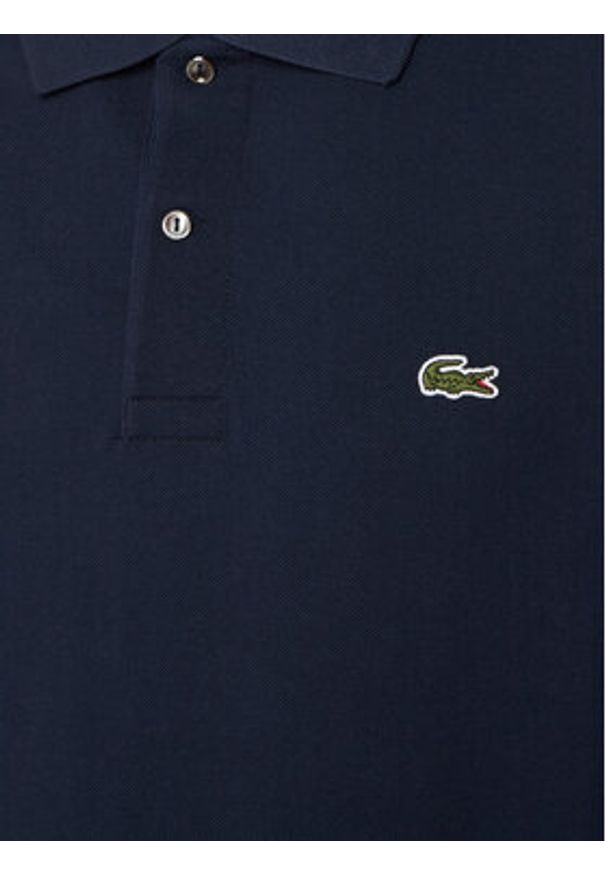 Lacoste Polo L1212 Granatowy Classic Fit. Typ kołnierza: polo. Kolor: niebieski. Materiał: bawełna