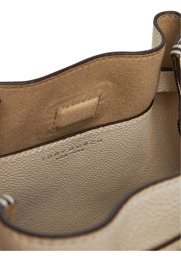 Tory Burch Torebka Romy Bucket Bag 166982 Écru. Materiał: skórzane
