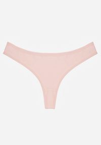 Born2be - Różowe Majtki Typu Stringi z Bawełną Asoia. Kolor: różowy. Materiał: bawełna #1