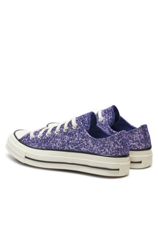 Converse Trampki Chuck 70 Glitter A11134C Granatowy. Kolor: niebieski. Materiał: materiał