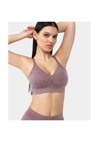 Biustonosz Carpatree Marble Story bezszwowy różowy. Kolor: różowy. Materiał: materiał. Sport: joga i pilates, fitness