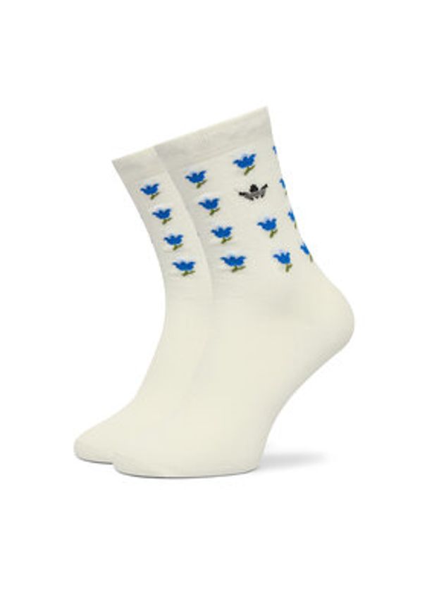 Adidas - adidas Skarpety długie JV7833 Écru. Kolor: kremowy. Materiał: bawełna