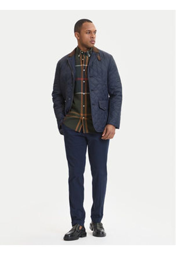 Barbour Kurtka przejściowa Quilted MQU0559NY91 Granatowy Regular Fit. Kolor: niebieski. Materiał: syntetyk