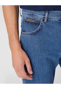 Wrangler - Spodnie jeansowe męskie WRANGLER TEXAS VINTAGE STNWASH. Okazja: do pracy, na spacer, na co dzień. Kolor: niebieski. Materiał: jeans. Styl: vintage #5