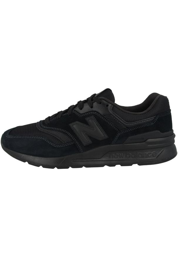 Buty do chodzenia męskie New Balance 997. Zapięcie: sznurówki. Kolor: czarny. Materiał: guma, skóra, syntetyk, materiał, tkanina. Szerokość cholewki: normalna. Sport: turystyka piesza