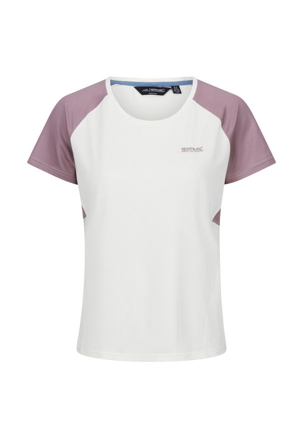 Regatta - T-shirt Damski Emera. Kolor: szary, biały, wielokolorowy. Sport: turystyka piesza