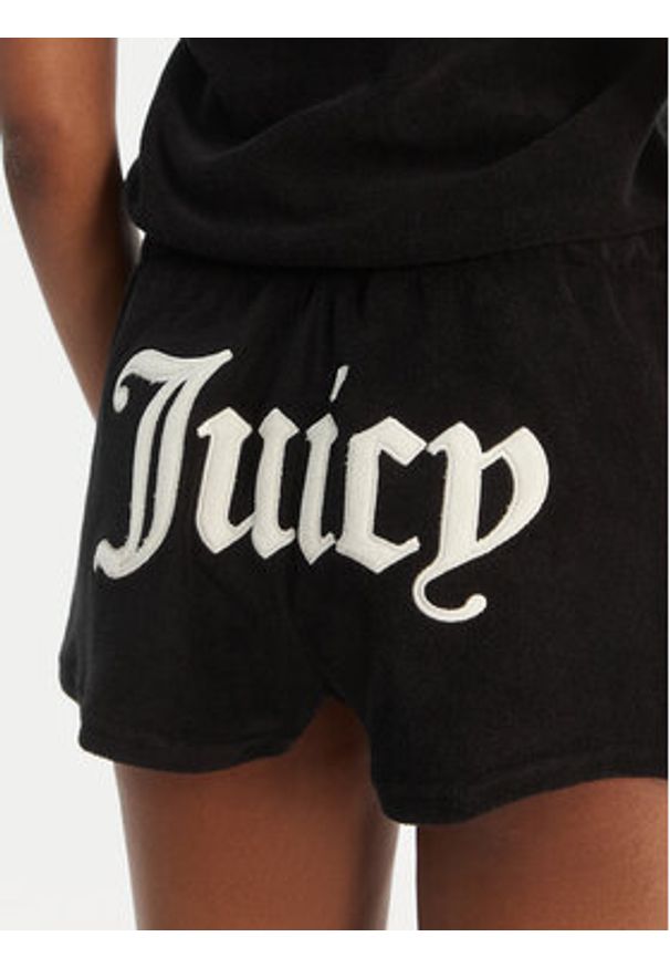 Juicy Couture Kombinezon Applique Terry JCWFP126316 Czarny Regular Fit. Kolor: czarny. Materiał: bawełna