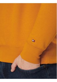 TOMMY HILFIGER - Tommy Hilfiger Bluza Logo MW0MW11596 Pomarańczowy Regular Fit. Kolor: pomarańczowy. Materiał: syntetyk #5