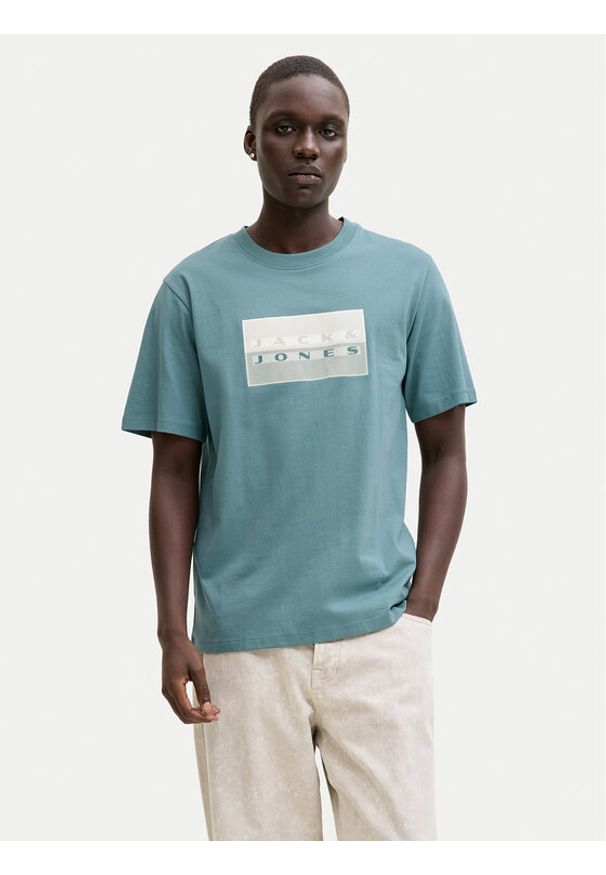 Jack & Jones T-Shirt Fusion 12289863 Zielony Regular Fit. Kolor: zielony. Materiał: bawełna