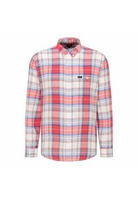 Lee - LEE RIVETED SHIRT MĘSKA KOSZULA MATERIAŁOWA AURORA RED L66IKNNV 112116429. Materiał: materiał #1