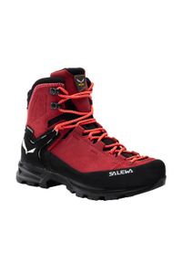 Buty trekkingowe damskie Salewa MTN Trainer 2 Mid GTX. Kolor: czarny, czerwony, wielokolorowy. Styl: sportowy #1