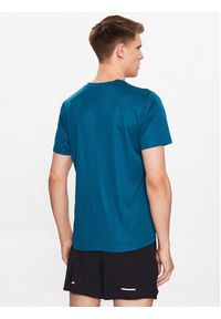 Asics T-Shirt ASICS Fujitrail Logo SS Top Tee Niebieski Regular Fit. Kolor: niebieski