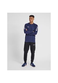 Bluza do piłki ręcznej męska Hummel Go Cotton Sweatshirt. Kolor: niebieski. Sport: piłka ręczna