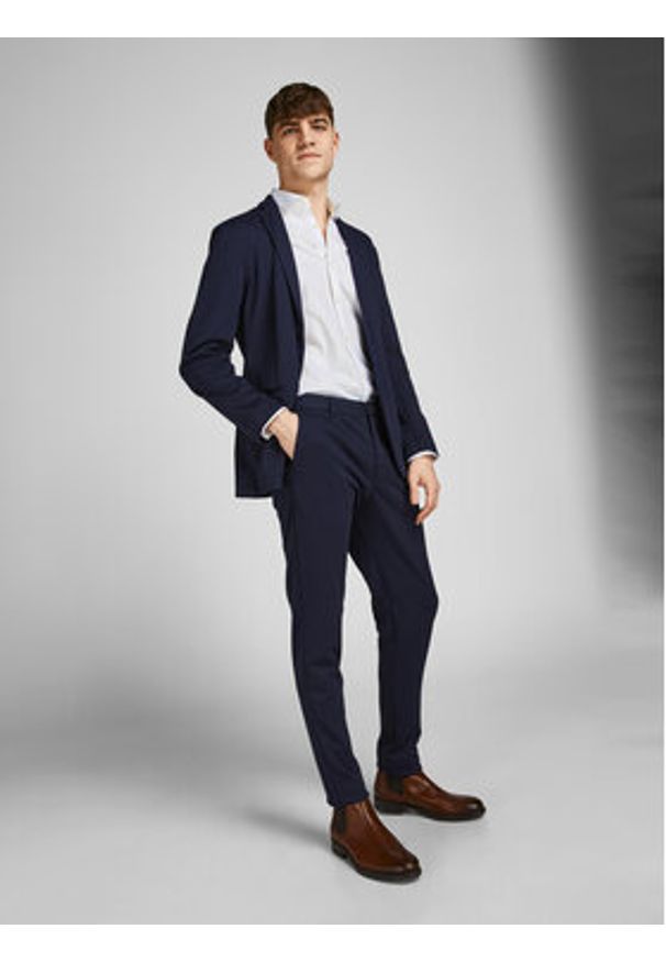 Jack & Jones - Jack&Jones Koszula 12201905 Biały Slim Fit. Kolor: biały. Materiał: bawełna