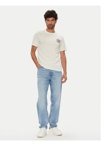 Guess Jeans T-Shirt M5YI04 K8HM0 Écru Regular Fit. Materiał: bawełna #5