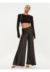 NORMA KAMALI Spodnie materiałowe ST1247CBA87001 Czarny Regular Fit. Kolor: czarny. Materiał: syntetyk #3