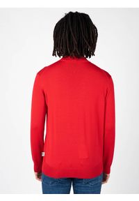 Plein Sport Sweter | MLPS90352 | Mężczyzna | Czerwony. Okazja: na co dzień. Kolor: czerwony. Materiał: wełna. Styl: sportowy