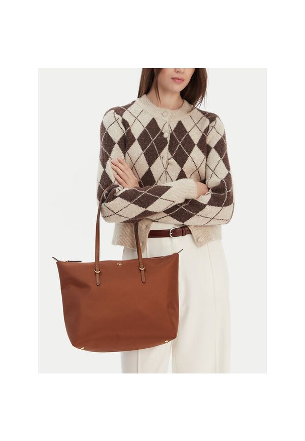 Lauren Ralph Lauren - Torebka LAUREN RALPH LAUREN. Kolor: brązowy