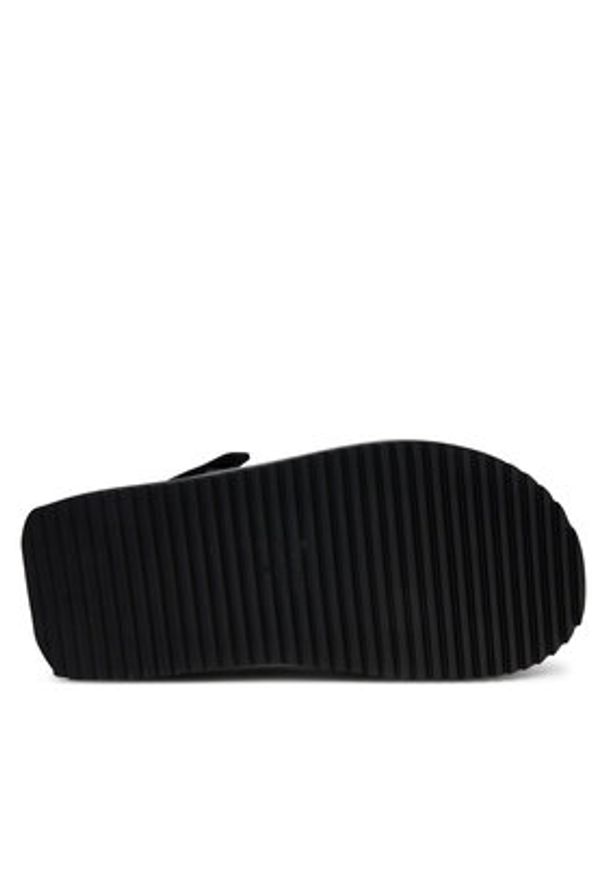 Pollini Sandały SA16155G1MTL0000 Czarny. Kolor: czarny. Materiał: skóra