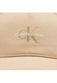 Calvin Klein Jeans Czapka z daszkiem Mono Logo Print Cap K50K512140 Beżowy. Kolor: beżowy. Materiał: materiał. Wzór: nadruk #2