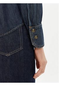 Marella Koszula jeansowa Nizere 2513111124 Granatowy Regular Fit. Kolor: niebieski. Materiał: bawełna #4