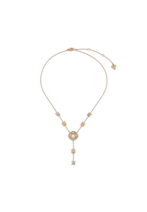 Guess Naszyjnik JUBN05 496JW Złoty. Materiał: metalowe. Kolor: złoty