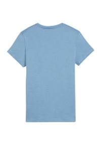 Puma - T-shirt Damski Logo ESS. Kolor: niebieski