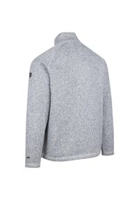 TRESPASS - Bluza Męska Corsham Marl Half Zip Fleece Top. Kolor: szary