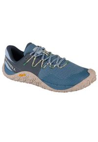 Buty do biegania damskie Merrell Trail Glove 7. Kolor: niebieski. Materiał: tkanina, materiał, guma, syntetyk