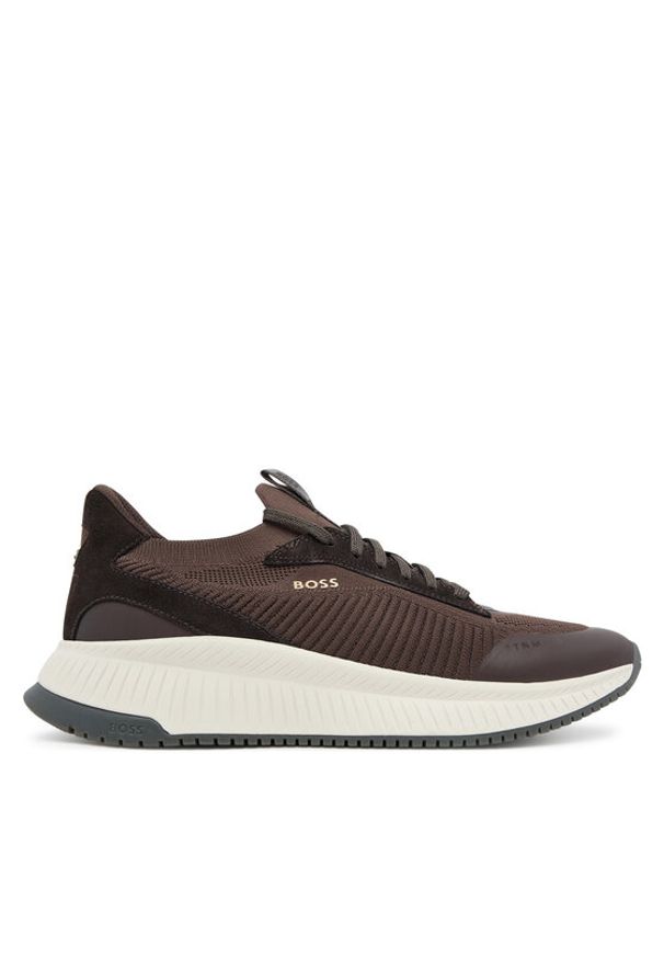 BOSS Sneakersy TTNM EVO 50523113 Brązowy. Kolor: brązowy. Materiał: materiał