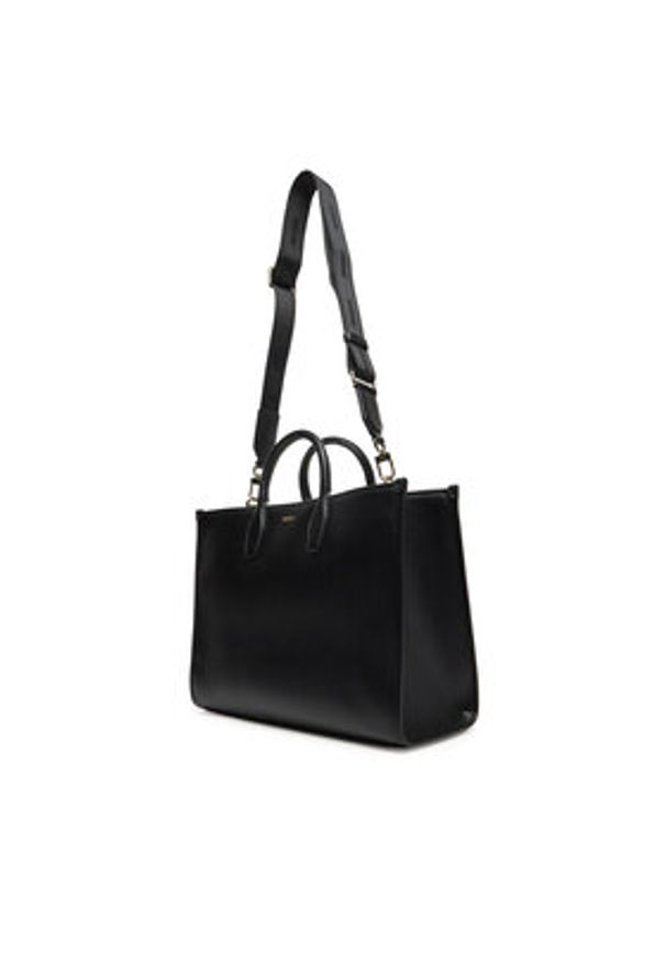 BOSS Torebka Sandy MED 50547947 Czarny. Kolor: czarny. Materiał: skórzane