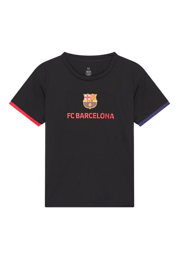 Koszulka piłkarska dla dzieci FC Barcelona. Kolor: czarny. Sport: piłka nożna