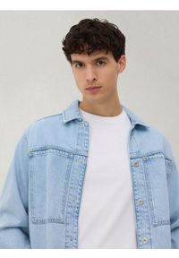 Reserved - T-shirt slim z bawełny pima - biały. Kolor: biały. Materiał: bawełna