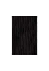 Sukienki.shop - Sukienka dzianinowa midi z golfem dopasowana czarna tuba. Typ kołnierza: golf. Kolor: czarny, czerwony. Materiał: dzianina. Sezon: zima, jesień. Długość: midi #2