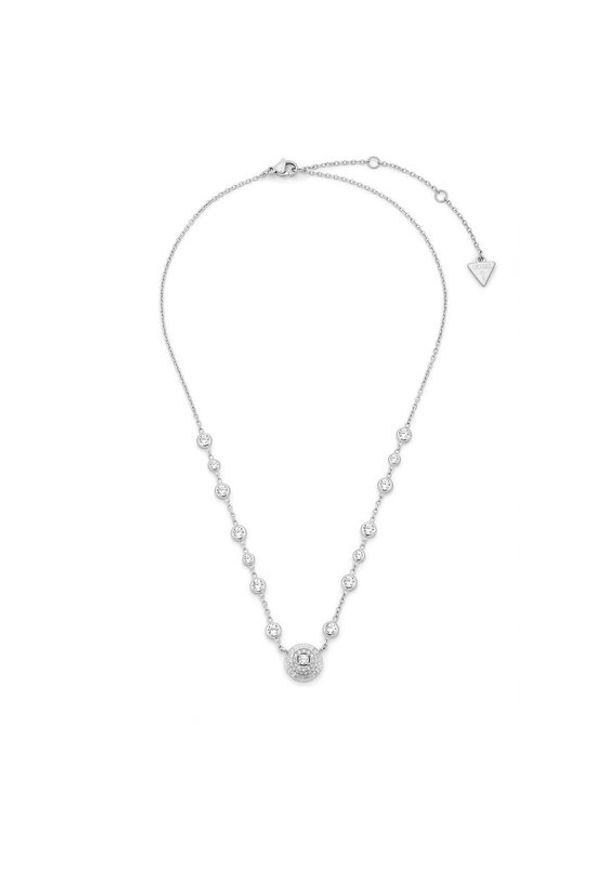 Guess Naszyjnik JUBN06 283JW Srebrny. Materiał: ze stali nierdzewnej, ze stali. Kolor: srebrny