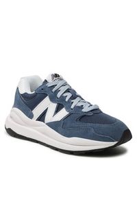 New Balance Sneakersy M5740VPA Niebieski. Kolor: niebieski. Materiał: zamsz, skóra