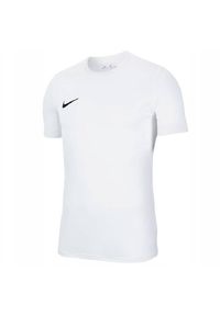 Koszulka piłkarska dziecięca Nike Dry Park VII treningowa szybkoschnąca Dri Fit. Kolor: czarny, wielokolorowy, biały. Technologia: Dri-Fit (Nike). Sport: piłka nożna