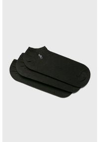 Polo Ralph Lauren - Skarpety (3-pack). Kolor: czarny. Materiał: bawełna, materiał, poliamid, elastan. Wzór: gładki #1