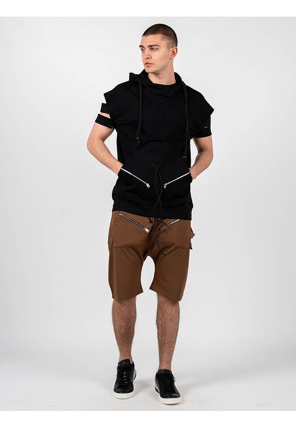 La Haine Inside Us Bluza "Poeti Unisex" | P2308 3M | Poeti | Mężczyzna | Czarny. Okazja: na co dzień. Typ kołnierza: kaptur. Kolor: czarny. Materiał: wiskoza, nylon, elastan. Długość: długie. Wzór: aplikacja. Styl: casual