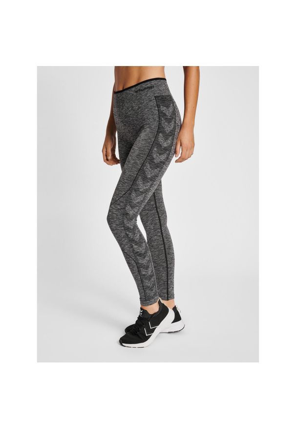 Legging damski bezszwowy midriff Hummel Mt Una Mid. Kolor: czarny. Sport: joga i pilates