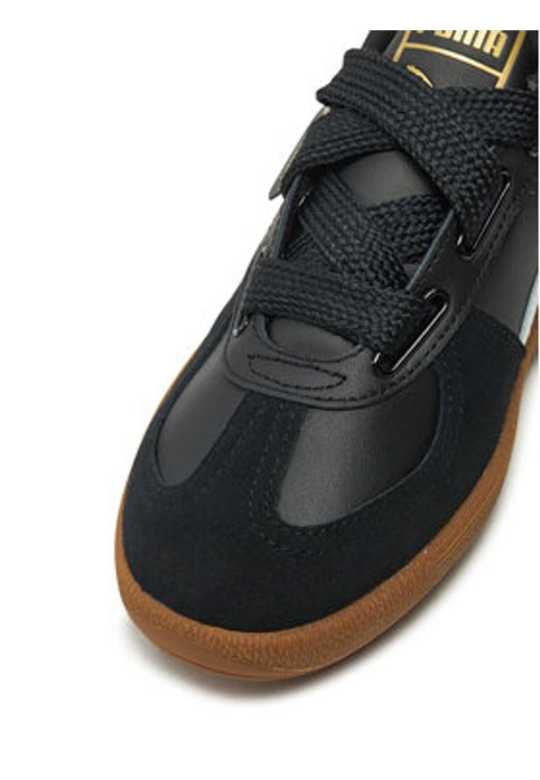 Puma Sneakersy Palermo Wide Lace 40210902 Czarny. Kolor: czarny. Materiał: skóra, zamsz
