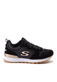 skechers - Skechers Sneakersy Goldn Gurl 111/BLK Czarny. Kolor: czarny. Materiał: materiał