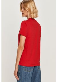 Champion - T-shirt. Okazja: na co dzień. Kolor: czerwony. Materiał: bawełna, dzianina. Wzór: aplikacja. Styl: casual #5