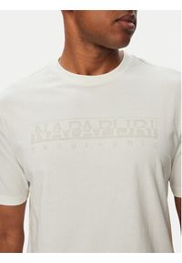 Napapijri T-Shirt S-Bollo SS 3 NP0A8BAF Biały Regular Fit. Kolor: biały. Materiał: bawełna #4