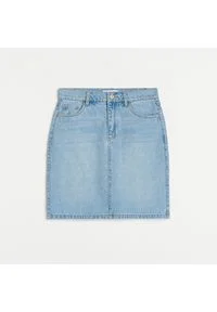 Reserved - Jeansowa spódnica mini - Niebieski. Kolor: niebieski. Materiał: jeans #1