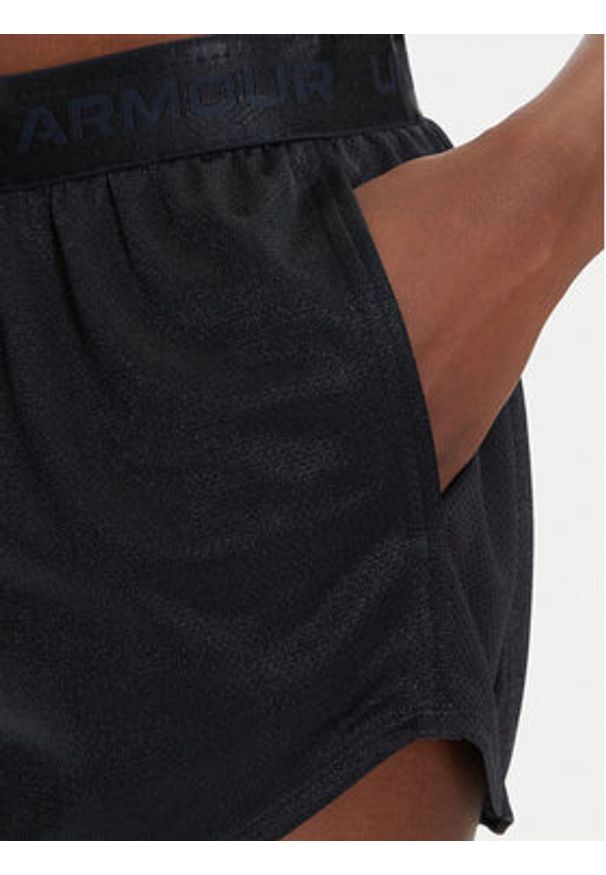 Under Armour Szorty sportowe Tech™ Play Up Shine 1389883 Czarny Regular Fit. Kolor: czarny. Materiał: syntetyk